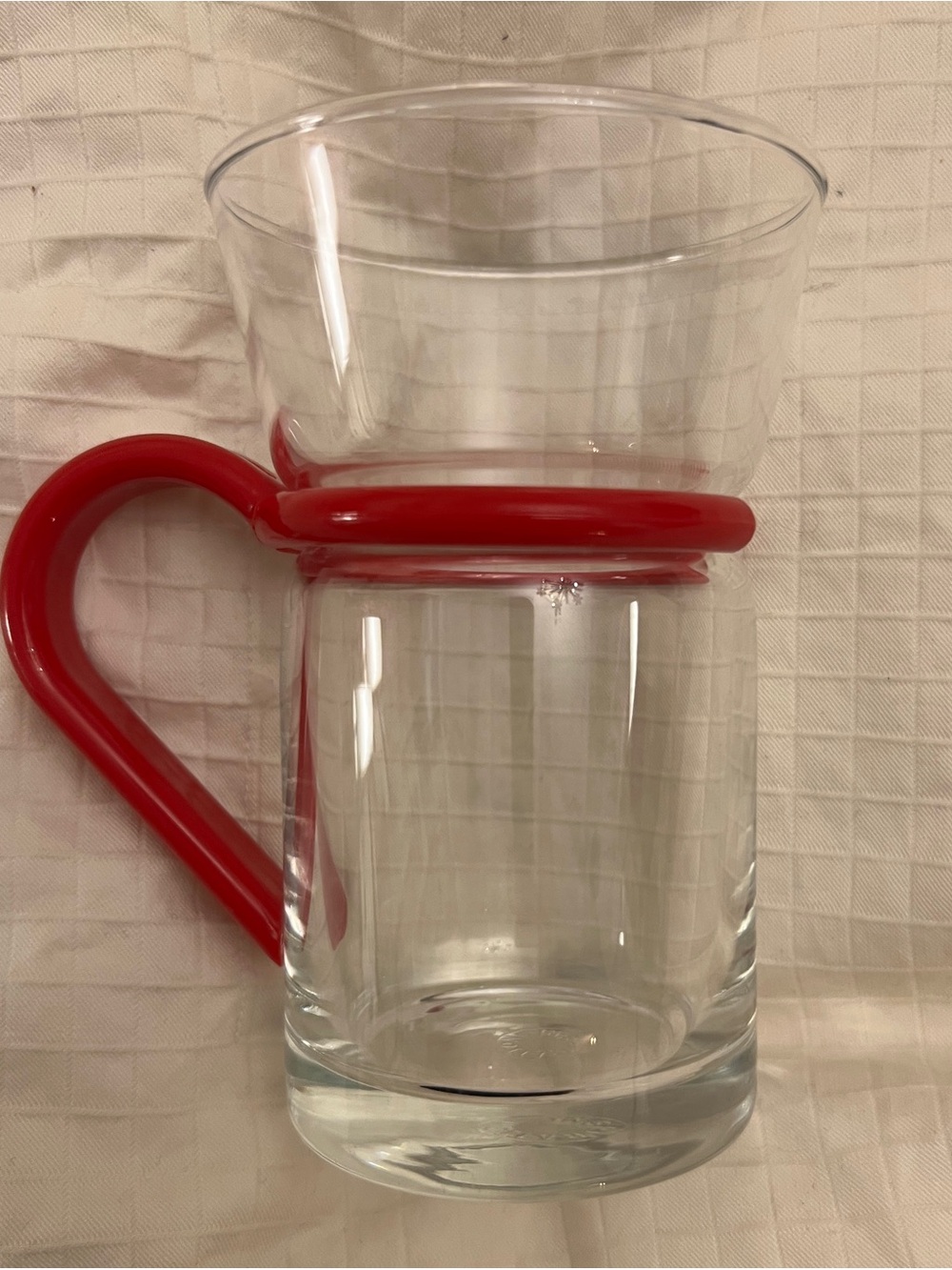 Vintage 80s glass INSPIRATION mug Bodum